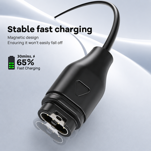 Support de câble de charge USB Type C pour montre connectée, compatible avec <span class=keywords><strong>Garmin</strong></span> Fenix 7 <span class=keywords><strong>Instinct</strong></span> 2S, noir, 3 pieds - Product Image 4