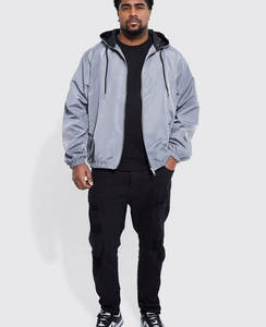 Chaqueta universitaria impermeable para hombre, chaqueta cortavientos Anorak transpirable con logotipo personalizado, ropa informal suave, chaqueta lisa - Product Image 3