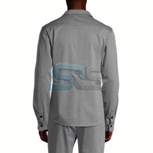 Chemises en flanelle pour hommes sur mesure en gros, décontractées, manches longues, boutonnées, en coton et polyester, avec boutons-pression, OEM, étiquette privée - Product Image 3