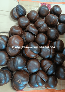 Juego de vajilla de coco natural hecho a mano con cuchara de madera, perfecto para postres, ensalada de frutas/tazón de coco de Eco2go - Product Image 5