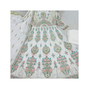 Vestido Chunri de gasa para mujer de 4 piezas, traje Chunri de gasa pakistaní, traje Chunri de diseñador para mujer - Product Image 2