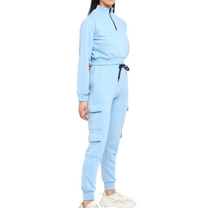 Premium Womens Oversized Cotton Fleece Tracksuit Set <b>Pink</b> Plus Size Comfortable <b>Fabric</b> Custom Fitness Suit Wholesale Factory - Product Image 3