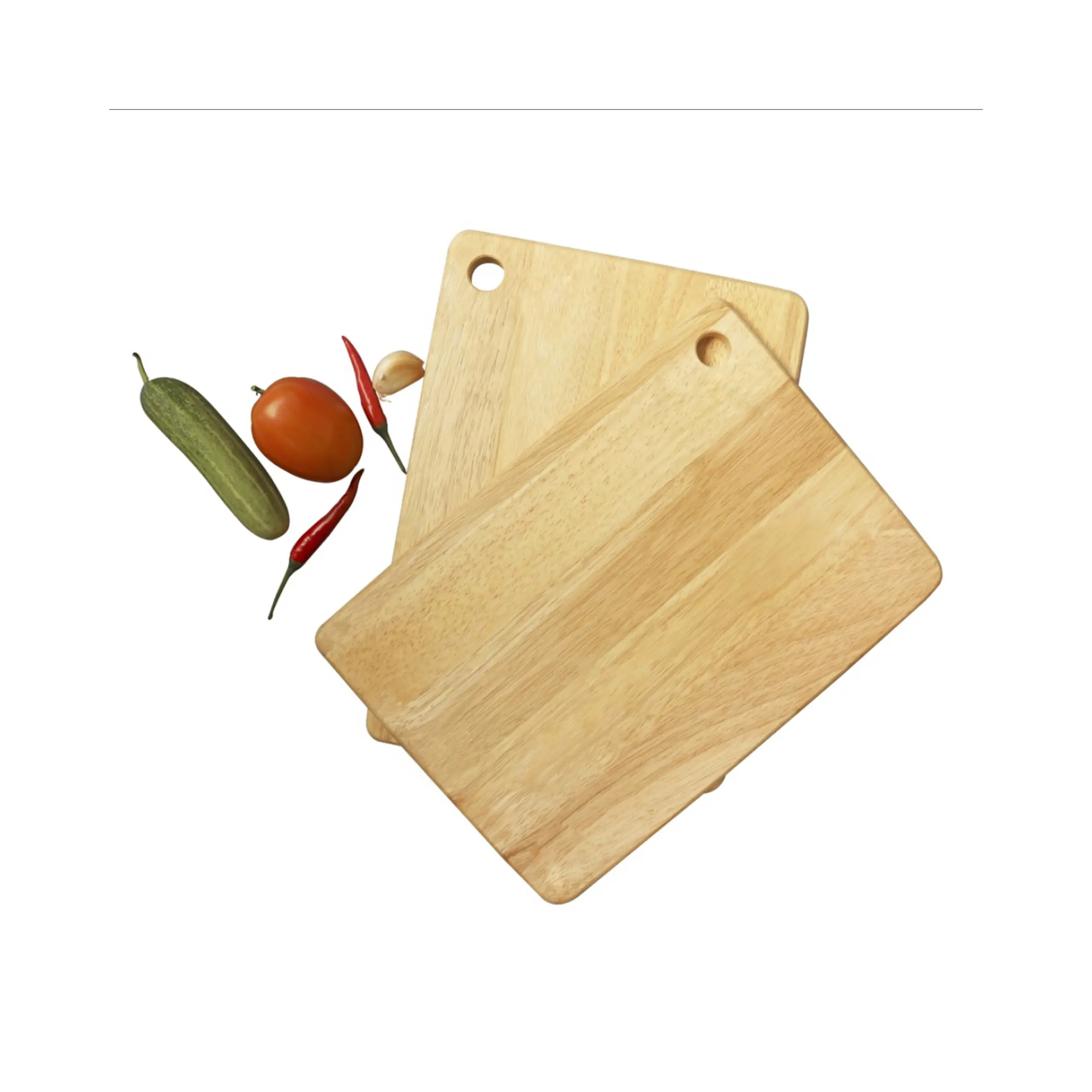 두꺼운 Handmade 기술 손잡이를 가진 대나무 도마, 부엌 사용 대나무 제품을 위한 과일 야채 도마 구획