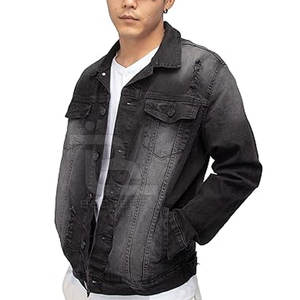 Veste en jean surdimensionnée et personnalisée pour hommes, dernière conception bon marché, veste en jean délavée à l'acide pour hommes - Product Image 2
