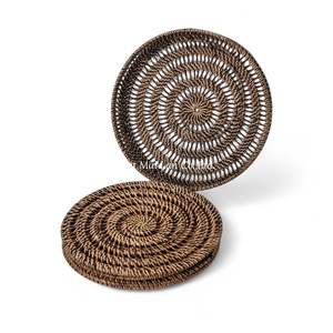 Salvamanteles de Ratán Hecho a Mano en Vietnam, Ecológico, Color Natural, Diseño Simple para Decoración de Mesa de Comedor, Hogar y Restaurante - Product Image 3