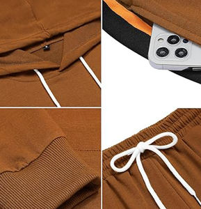 Ensemble de jogging pour hommes et femmes Ensembles de sweat à capuche unisexe en coton biologique Ensemble de jogging et sweat à capuche personnalisés Survêtement pour femmes - Product Image 2