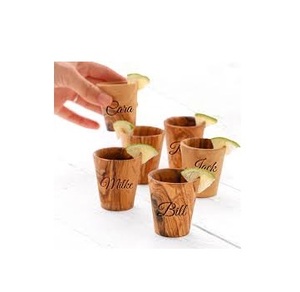 Haute vente bois verre maison cuisine Table à manger boire bois verre Top qualité bois massif verre 100% fait à la main taille personnalisée - Product Image 6