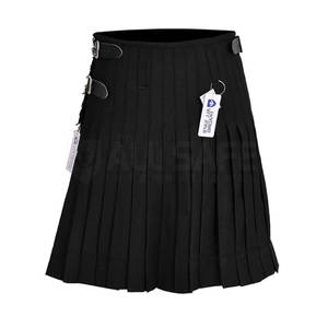 Kilts de tartán escocés para hombre, trajes tradicionales de montaña con pliegues de cuchillo y diseño de correa de cuero ajustable - Product Image 6