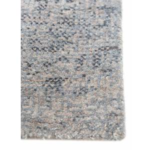 Alfombra Kavi Gris y Negra Anudada a Mano de Lana y Seda de Bambú con Patrón Abstracto Afterglow para Uso Doméstico-Eskm-04 - Product Image 4