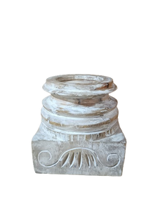 เชิงเทียนไม้แบบโบราณสำหรับใช้ในห้องแกะสลักด้วยมืออย่างหรูหรา - Product Image 4