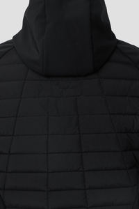 แจ็กเก็ตขนเป็ดสีดำของผู้ชายมีฮู้ดเสื้อกันหนาวกันลมและน้ำหนักเบา - Product Image 6