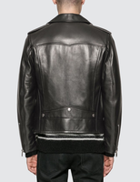 Veste en cuir véritable unisexe, design slim, blocs de couleur, col montant, logo personnalisé sur le devant, haute qualité, imperméable et respirante