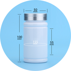 Vente en gros de flacons de médicaments, de vitamines et de compléments alimentaires en PET biodégradable Unalilia JN17, 140 ml, couleur personnalisée, impression à l'écran - Product Image 5