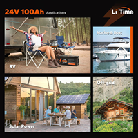 Batería LiFePO4 de 25.6V 100Ah con BMS de 100A para Ciclo Profundo, RV/Marina/Solar/UPS, Agricultura, Monitoreo y Energía de Respaldo - Stock en EE. UU.