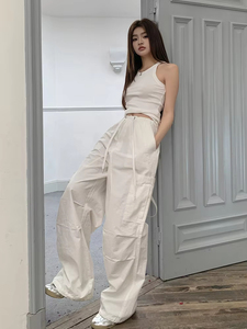 Logo personnalisé grande taille femmes débardeur couleur unie tricoté coton tissu Slim Fit blanc débardeur respirant débardeur porter - Product Image 2