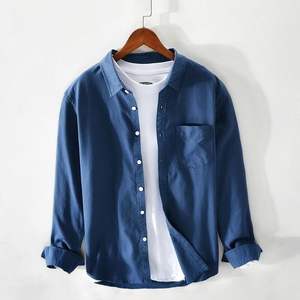 Vente en gros OEM Meilleure vente Chemise à manches longues décontractée pour hommes Qualité supérieure Orienté vers l'exportation Conception à la mode Anti-rides - Product Image 5