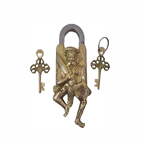 High Quality Brass Safety <b>Padlock</b> Lock with Master Key Functional Golden Lock and Key Man Premium Locks - Product Image 1