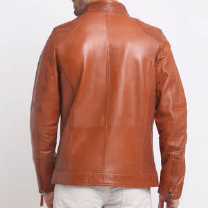 Veste en cuir pour homme coupe-vent de style actuel, veste en cuir la plus vendue, veste en cuir imperméable - Product Image 3