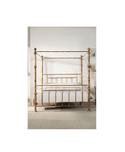 Base de Cama Tradicional India de Latón con Motivos Elegantes, Estructura Resistente para una Colección de Muebles de Dormitorio de Lujo - Product Image 1