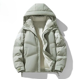 Fabricant Hiver Extérieur Respirant Noir Brillant Personnalisé Hommes Duvet épais Veste en peluche à bulles Veste d'hiver - Product Image 2