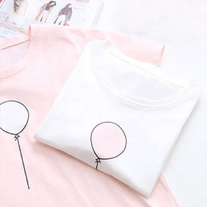 เสื้อยืดสตรีทแฟชั่นแขนสั้นผ้าคอตตอนทรงหลวมสำหรับ100% เสื้อทรงพอดีตัววัสดุดีที่สุดออกแบบโลโก้ได้ตามต้องการ - Product Image 3