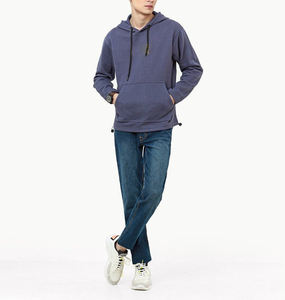30% poliéster 70% algodón peso pesado grueso Invierno Polar de gran tamaño boxy fit color liso sudaderas con capucha - Product Image 1