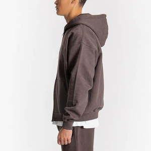 Sudadera con capucha extragrande con cremallera y lavado ácido para hombre, 500GSM, de algodón grueso, personalizada, OEM, marca privada, fabricante de fábrica - Product Image 5