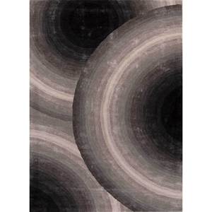 Tapis Chroma Ivoire Grande Surface en Laine et Viscose Tufté à la Main, Motif Abstrait pour Couloir et Salon, Moelleux 10mm Tra-15053 - Product Image 1