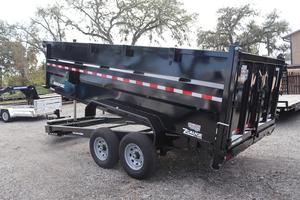 Buy OEM Supply 7 x 16 FT Pro Series Steel Dump Trailer Hydraulic Telescopic Lift 4 FT Sides Factory Wholesale - Product Image 2