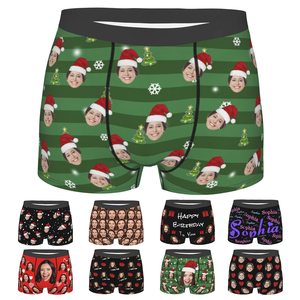 กางเกงบ็อกเซอร์ชายคุณภาพสูงแบบขายส่ง รับทำตามสั่ง พิมพ์โลโก้ รูปภาพส่วนตัว ลายตลก ดีไซน์พิมพ์ลาย  แบบเรียบง่าย สไตล์ลำลอง จัดส่งแบบ DDP - Product Image 6