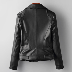 Chaqueta de Cuero para Mujer al por Mayor, Chaqueta de Cuero de Alta Calidad para Mujer Hecha con Cremallera Original de Alta Calidad - Product Image 3