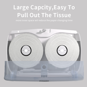 <span class=keywords><strong>Porte</strong></span>-papier toilette double rouleau commercial - Fixation murale - Plastique ABS - Étagère <span class=keywords><strong>de</strong></span> <span class=keywords><strong>salle</strong></span> <span class=keywords><strong>de</strong></span> <span class=keywords><strong>bain</strong></span> - Design moderne pour hôpitaux - Salles <span class=keywords><strong>de</strong></span> douche - Product Image 6