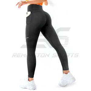 Venta al por mayor de moda transpirable Leggings Mujer Yoga Leggings de cintura alta Gimnasio Deportes Legging - Product Image 4