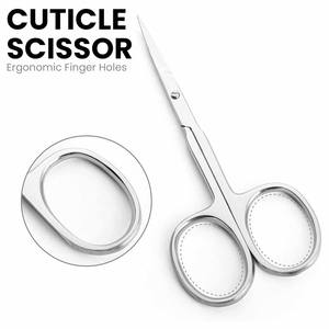 Tijeras para cutículas de acero inoxidable con punta extra afilada - Product Image 2