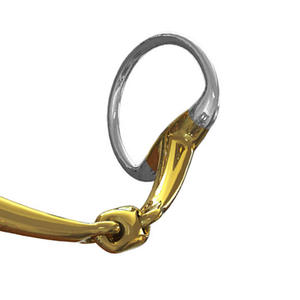 Mèche à bout d'œuf articulée en cuivre, mèche à cheval en acier inoxydable, amure équestre, équipement d'entraînement et d'équitation - Product Image 5