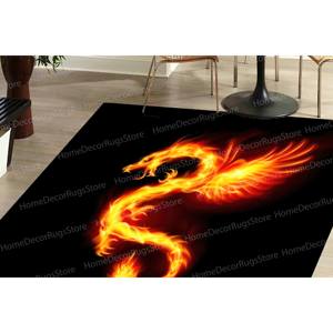 Fire Dragon Rug, <b>Runner</b> Rugs, Colorful Rug, Gift For Her Rugs,Goblen Rug - Product Image 3