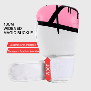 Guantes de Boxeo Profesionales de Alta Calidad Hechos a Medida con Cierre Unisex, Hechos de Cuero Genuino para Competencia, PVE-BG-04 - Product Image 3