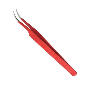 Volume personnalisé Extensions de cils incurvés Pince à épiler Marque privée Individuelle 45 degrés Fournitures d'extension de cils Pince à épiler - Product Image 1