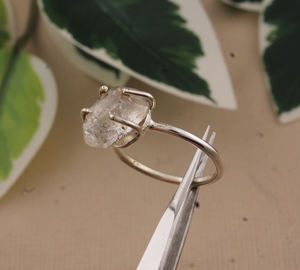 Wholesale 925 Sterling <b>Silver</b> Classic <b>Ring</b> with Natural Raw Agate Gemstone Wedding & Party <b>Statement</b> Jewelry for Unisex - Product Image 1