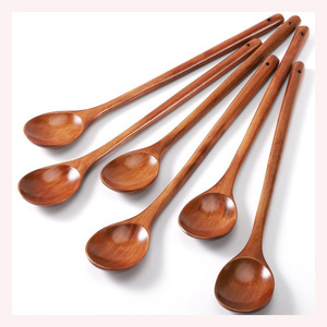 Ensemble de couverts en bois classiques faits à la main de qualité supérieure, légers et durables, écologiques, prêts pour les fêtes, personnalisables, essentiels pour la cuisine - Product Image 3