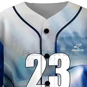 Maillot de baseball de haute qualité de grande taille maillot de baseball personnalisé à bas prix pour l'équipe d'entraînement - Product Image 2