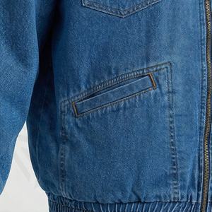 Veste en jean pour femme d'hiver, respirante, en coton écologique, style décontracté, qualité supérieure, jean court, manches longues, couleur personnalisée - Product Image 5