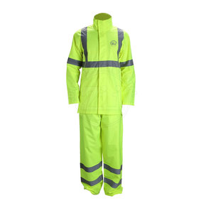Traje de Seguridad Reflectante de Alta Visibilidad, Personalizado con Logotipo, ANSI Clase 1, Impermeable, con Luz LED Intermitente, Transpirable y Ligero - Product Image 4
