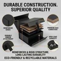Emballage de vente au détail pour boutiques, papier d'art de qualité supérieure, ruban avec poignée, boîte cadeau de luxe personnalisée, vente en gros, solution d'emballage de marque haut de gamme