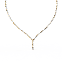 SHREERAJ SOLITAIRE Collier chaîne ethnique en or massif 14K pour femme, pendentif diamant de laboratoire taille brillant 5,12 carats IGI