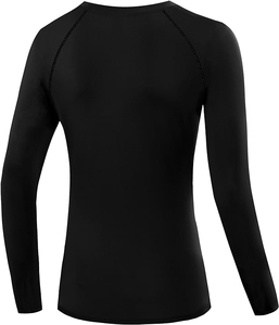High Quality Dri Slim Fit Women's <b>Long</b> <b>Sleeve</b> <b>Compression</b> T-<b>Shirt</b> Cotton Yoga Athletic Running Top Summer Workout Plain - Product Image 6