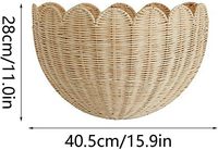 Panier mural en rotin durable, style vintage oriental, écologique et durable, fabriqué au Vietnam – Idéal pour la décoration de Pâques – Vente chaude