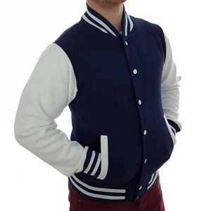 2024 High Quality Custom Embroidery Logo Canvas Front <b>Leather</b> Print Coated Varsity Wool <b>Long</b> Sleeve Men's Spring <b>Jackets</b> New - Product Image 1