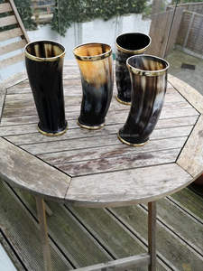 Bière en corne de boeuf de buffle Viking Vintage Horn Mug à collectionner pour la maison et l'hôtel du fournisseur indien - Product Image 5