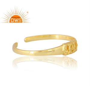 Tendance Design Argent Sterling 18K Plaqué Or Bracelet Demi Fine Bijoux Pour Femmes Cadeau Pour Elle - Product Image 3